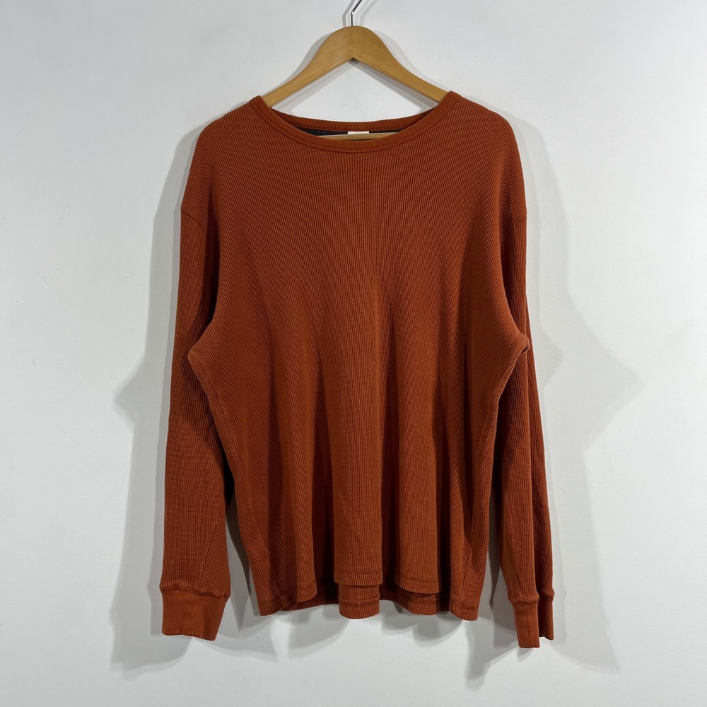 Old Navy 90s Y2K Grunge Lounge Waffle Knit Thermal Shirt Cotton Mens Large